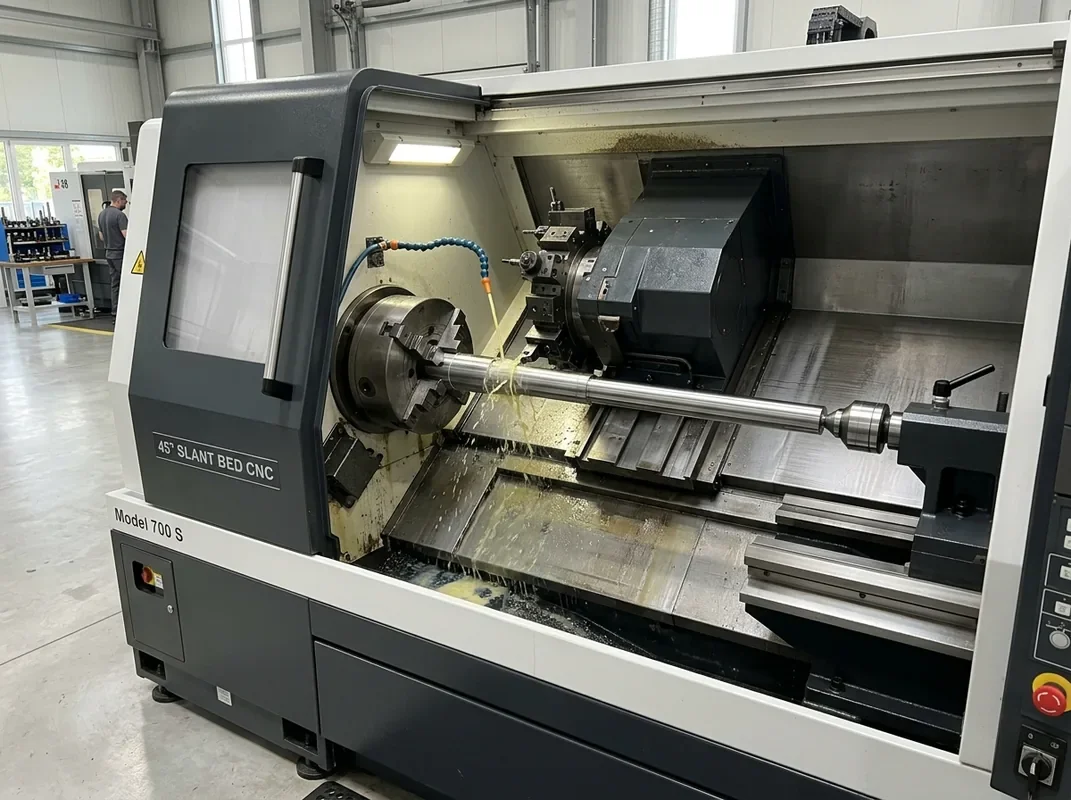 Slant Bed vs Flat Bed CNC Lathes: The Engineering Decision Matrix for Heavy Cutting vs High-Volume Production